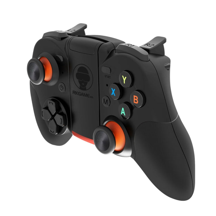 RKGAME 4th Wireless Bluetooth Gamepad Game Controller, For Android & iOS & PC(Black)