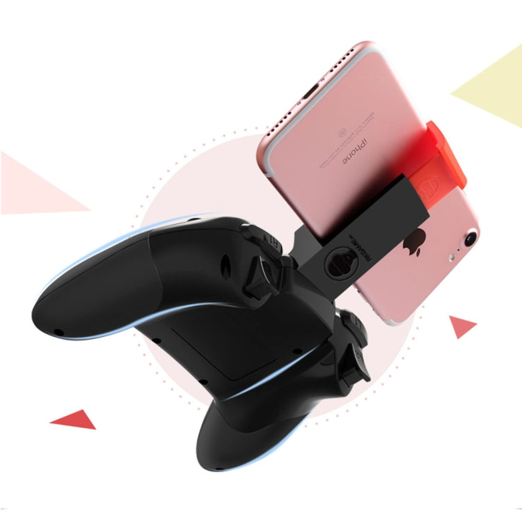 RKGAME 4th Wireless Bluetooth Gamepad Game Controller, For Android & iOS & PC(Black)