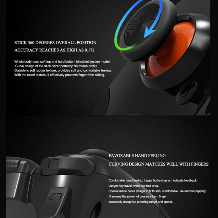 RKGAME 4th Wireless Bluetooth Gamepad Game Controller, For Android & iOS & PC(Black)