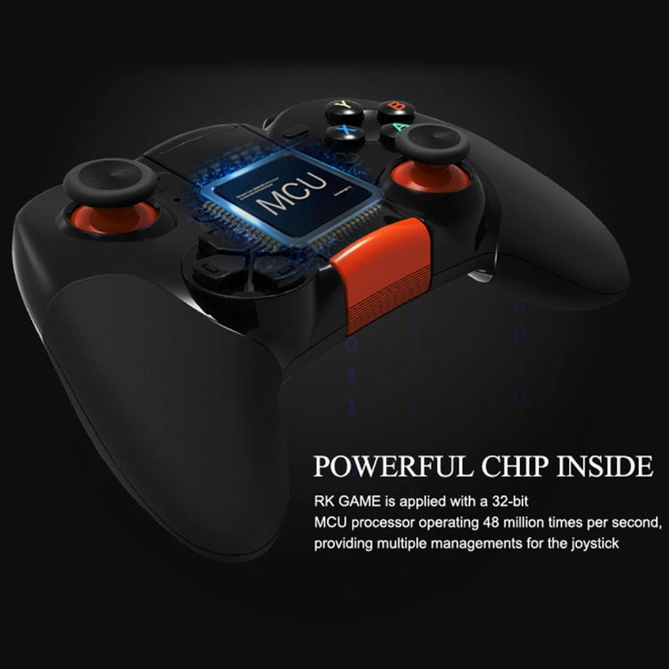 RKGAME 4th Wireless Bluetooth Gamepad Game Controller, For Android & iOS & PC(Black)