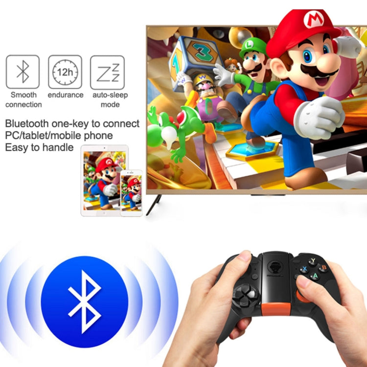 RKGAME 4th Wireless Bluetooth Gamepad Game Controller, For Android & iOS & PC(Black)
