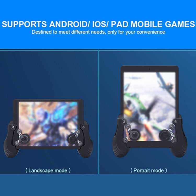 RK GAME 5th Touch Screen Gamepad Mobile Game Controller Android & iOS Phone(Black)