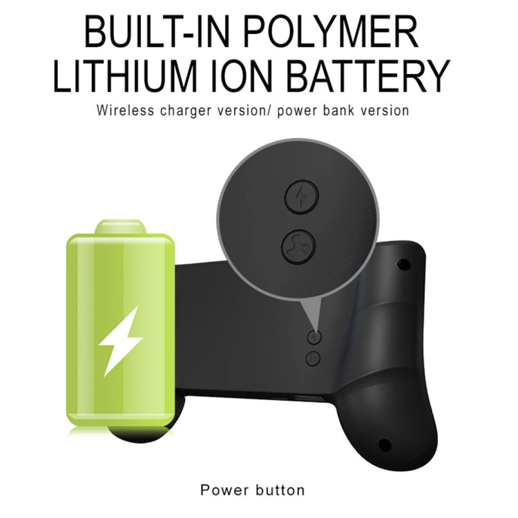 RK GAME 7th Power Bank ABS Stand Gamepad Game Controller for 2.4-3.5 inch Android & iOS Phone