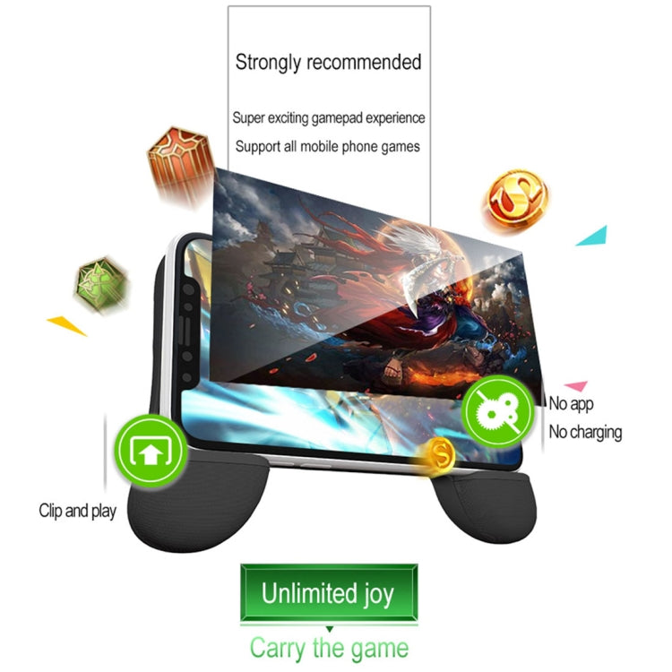 RK GAME 7th Power Bank ABS Stand Gamepad Game Controller for 2.4-3.5 inch Android & iOS Phone