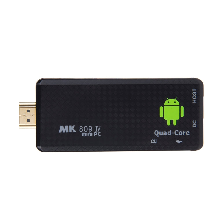 MK809 IV Mini PC / TV Stick Dongle, Android 4.4 Rockchip 3128 Quad Core, RAM: 1GB, Flash: 8GB, Support Bluetooth 4.0, WiFi, PPPOE, KODI, XBMC, DLNA, Miracast