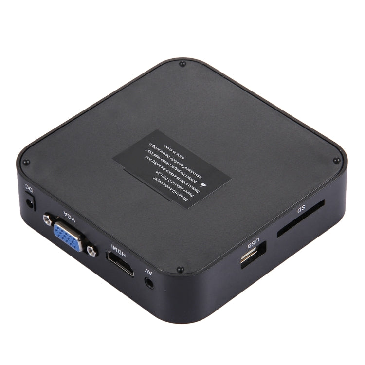 1080P HD Media Player with Remote Controller, Support HDD / SD Card / MMC / Flash Drive / HDMI Output(Black)
