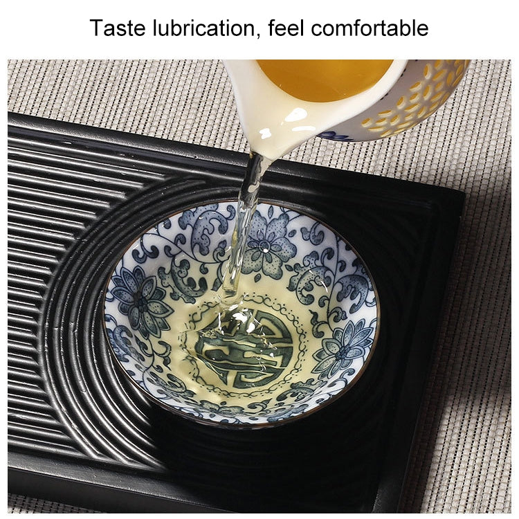 Household Hand-painted Ceramics Kung Fu Tea Set Teacup Tea Bowl, Size:Large