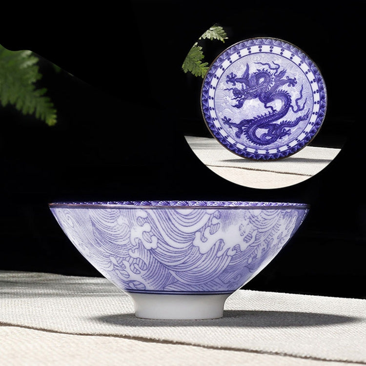 Household Hand-painted Ceramics Kung Fu Tea Set Teacup Tea Bowl, Size:Small