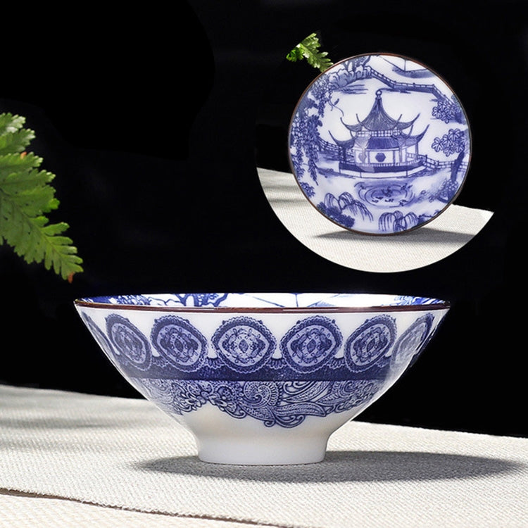 Household Hand-painted Ceramics Kung Fu Tea Set Teacup Tea Bowl, Size:Small