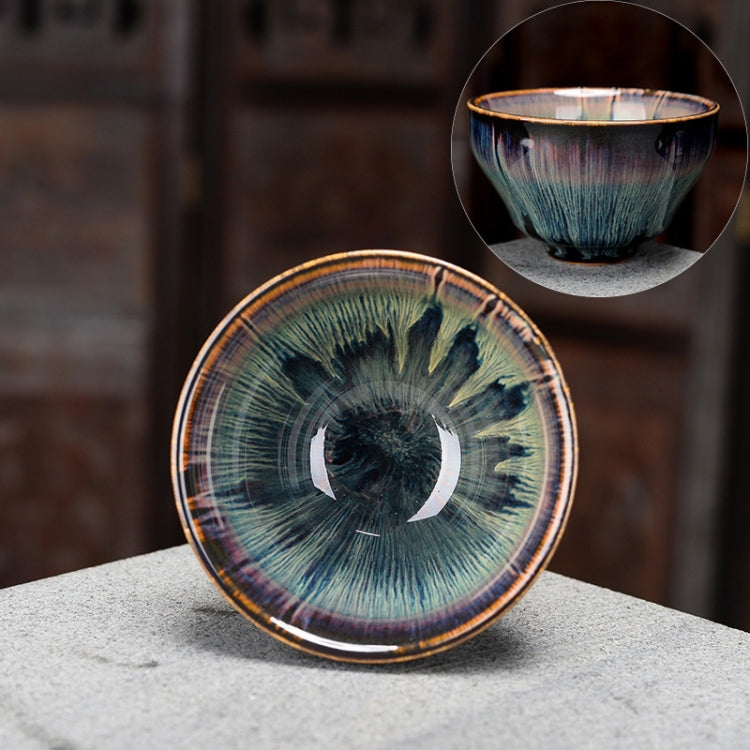 2 PCS Kiln Transmutation Kongfu Bowl Ceramic Tea Cup 5
