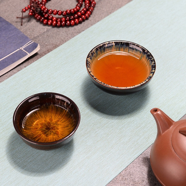 2 PCS Kiln Transmutation Kongfu Bowl Ceramic Tea Cup 8