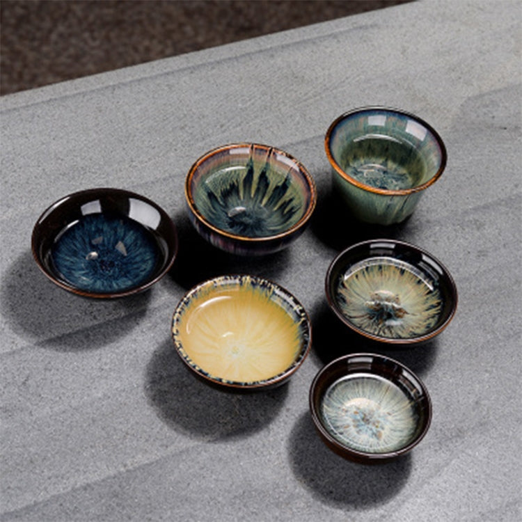 2 PCS Kiln Transmutation Kongfu Bowl Ceramic Tea Cup 8