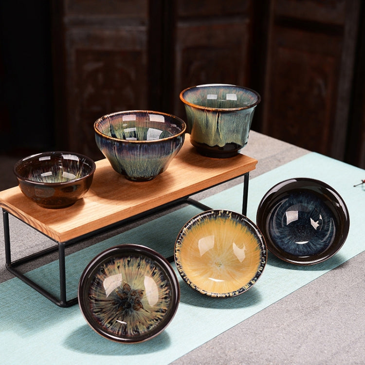 2 PCS Kiln Transmutation Kongfu Bowl Ceramic Tea Cup 10-2