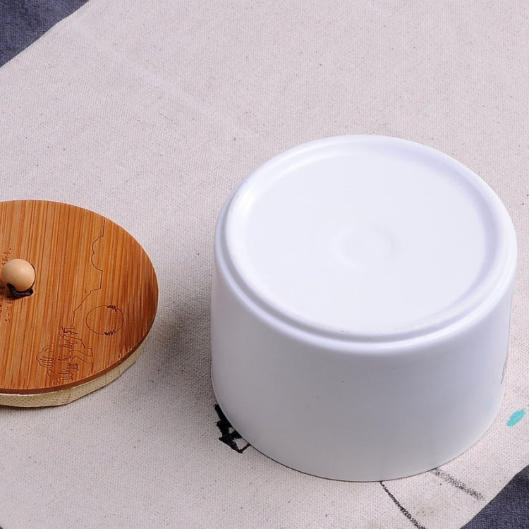 Ceramic Sealed Storage Tea Can, Size: 10 x 7cm, Chinese Characters: Zen