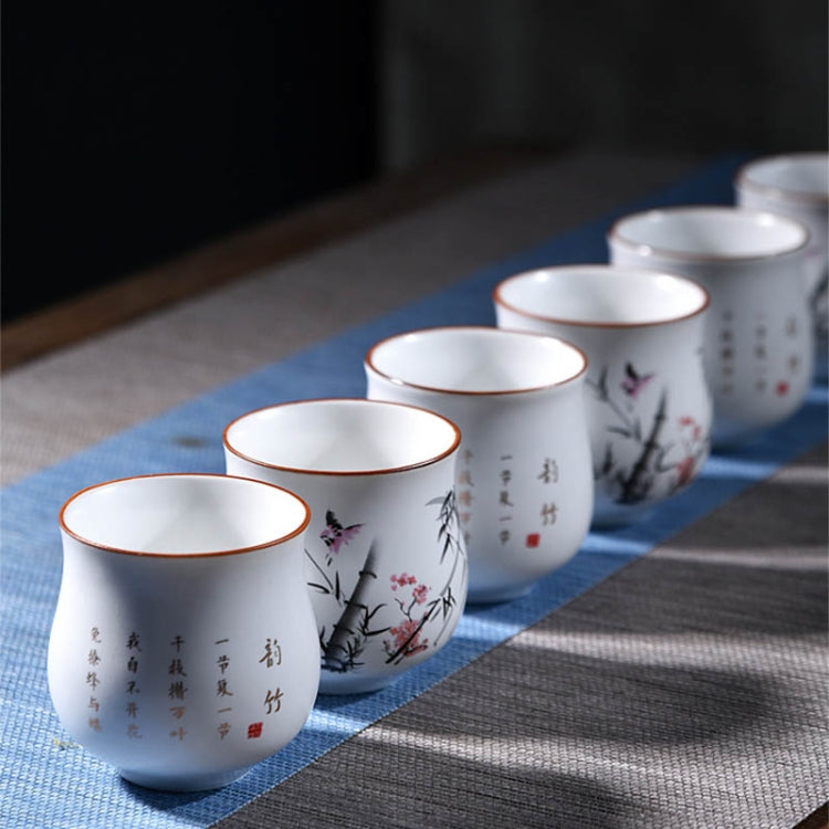 7 PCS Ceramic Kungfu Teaware Beam-lifting Teapot Teacup Set, Pattern:Shepherd Boy