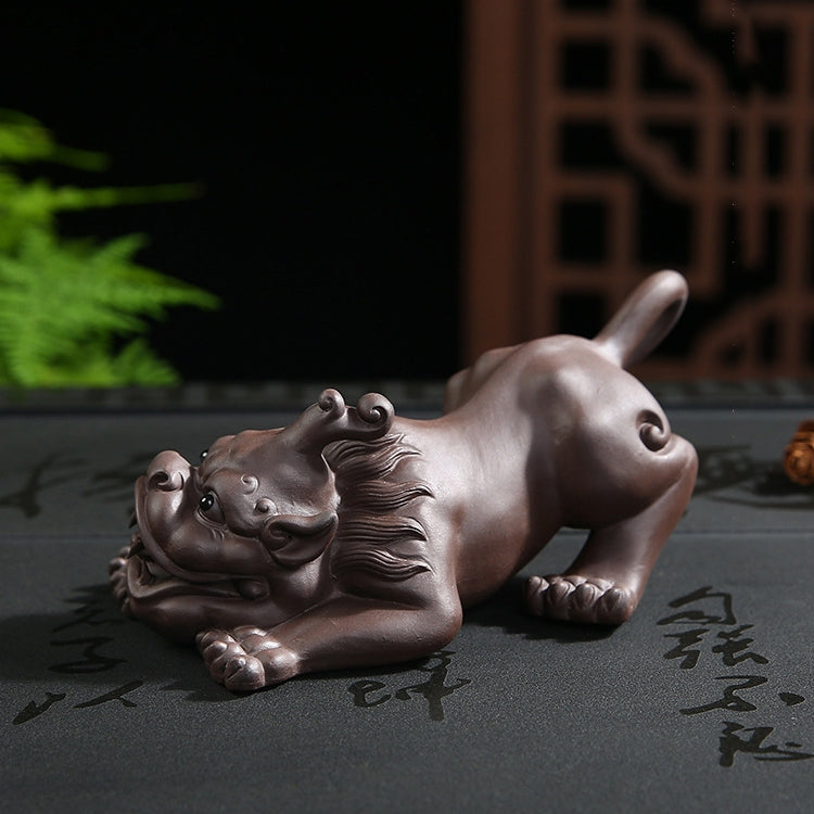 Redware Tea Attracts Lucrative Mythical Wild Animal Handmade Tea Plate Home Decoration