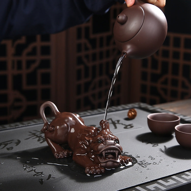 Redware Tea Attracts Lucrative Mythical Wild Animal Handmade Tea Plate Home Decoration