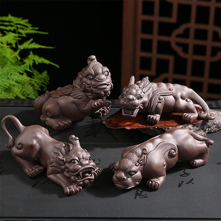 Redware Tea Attracts Lucrative Mythical Wild Animal Handmade Tea Plate Home Decoration