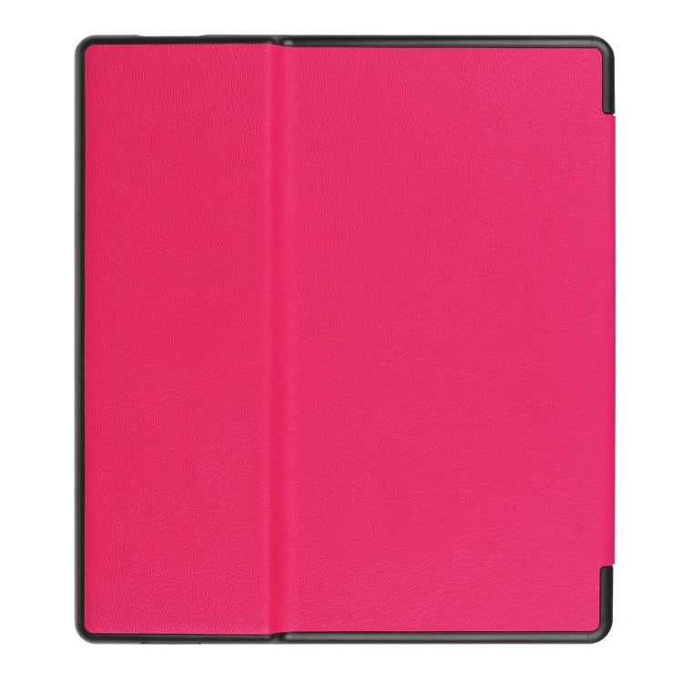 Tri-fold Cowhide Texture Horizontal Flip Leather Case for Amazon Kindle oasis (2019), with Holder & Sleep / Wake-up Function