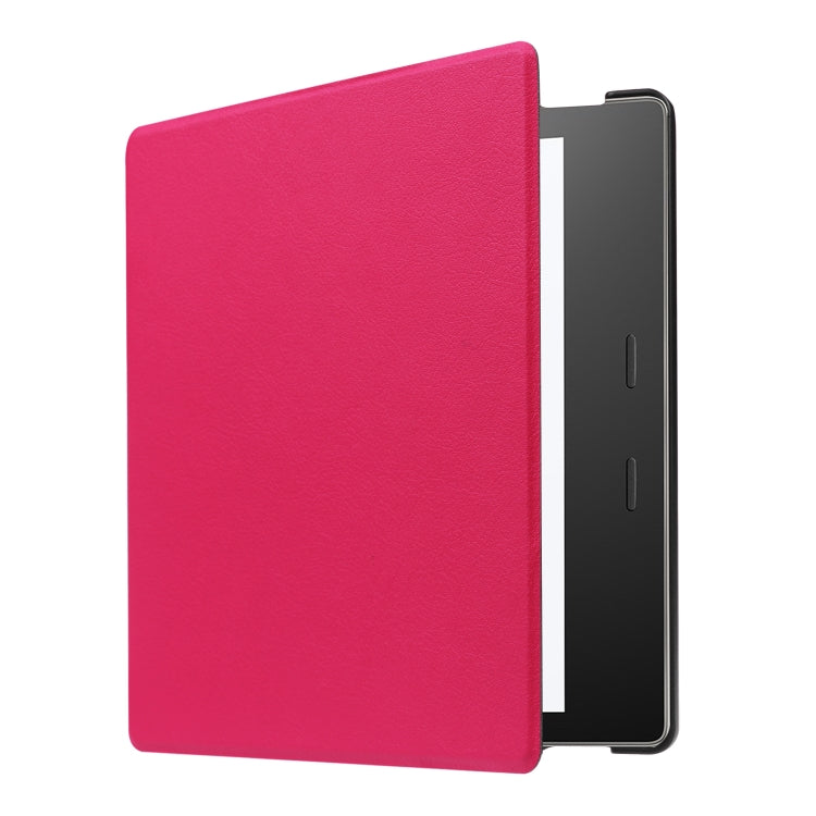 Tri-fold Cowhide Texture Horizontal Flip Leather Case for Amazon Kindle oasis (2019), with Holder & Sleep / Wake-up Function