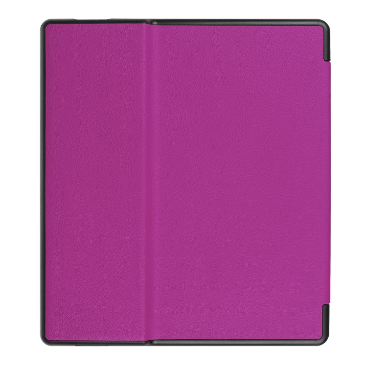 Tri-fold Cowhide Texture Horizontal Flip Leather Case for Amazon Kindle oasis (2019), with Holder & Sleep / Wake-up Function