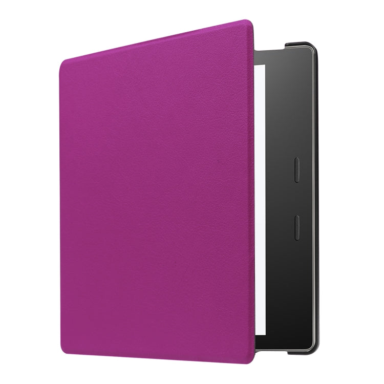 Tri-fold Cowhide Texture Horizontal Flip Leather Case for Amazon Kindle oasis (2019), with Holder & Sleep / Wake-up Function