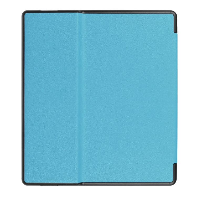 Tri-fold Cowhide Texture Horizontal Flip Leather Case for Amazon Kindle oasis (2019), with Holder & Sleep / Wake-up Function