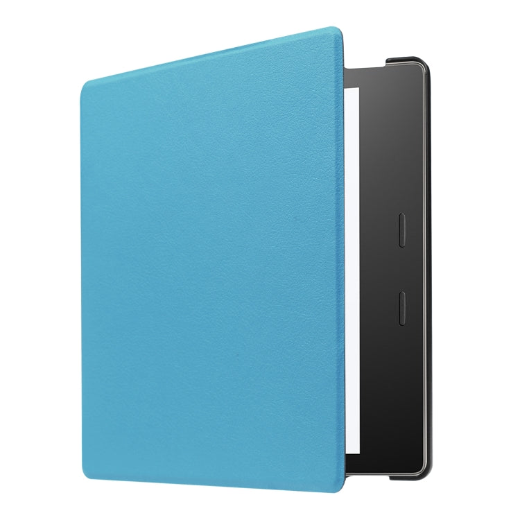 Tri-fold Cowhide Texture Horizontal Flip Leather Case for Amazon Kindle oasis (2019), with Holder & Sleep / Wake-up Function