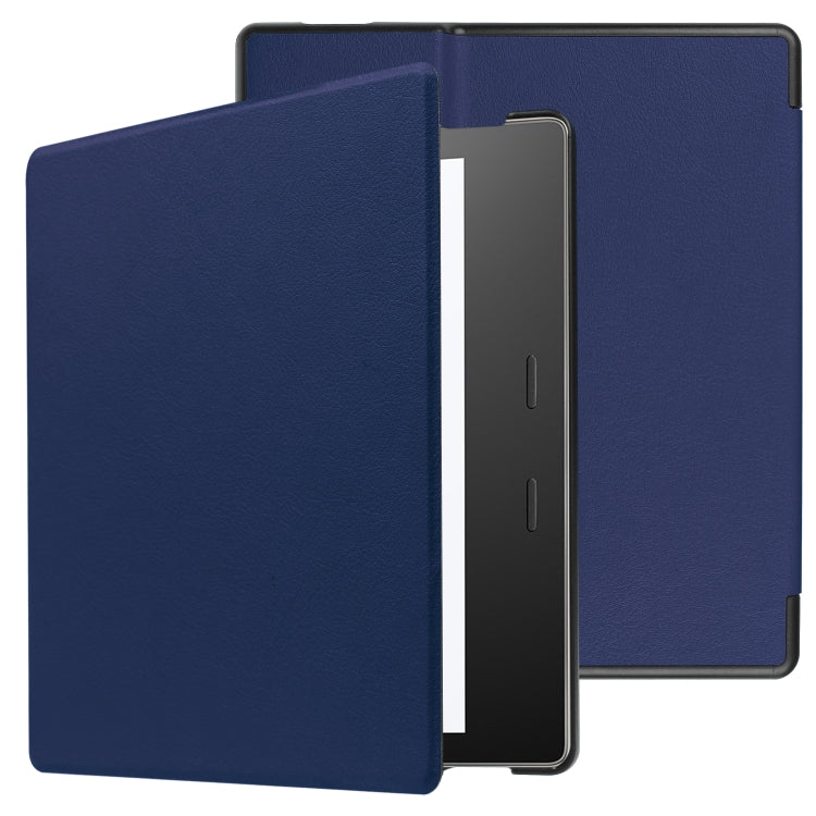Tri-fold Cowhide Texture Horizontal Flip Leather Case for Amazon Kindle oasis (2019), with Holder & Sleep / Wake-up Function