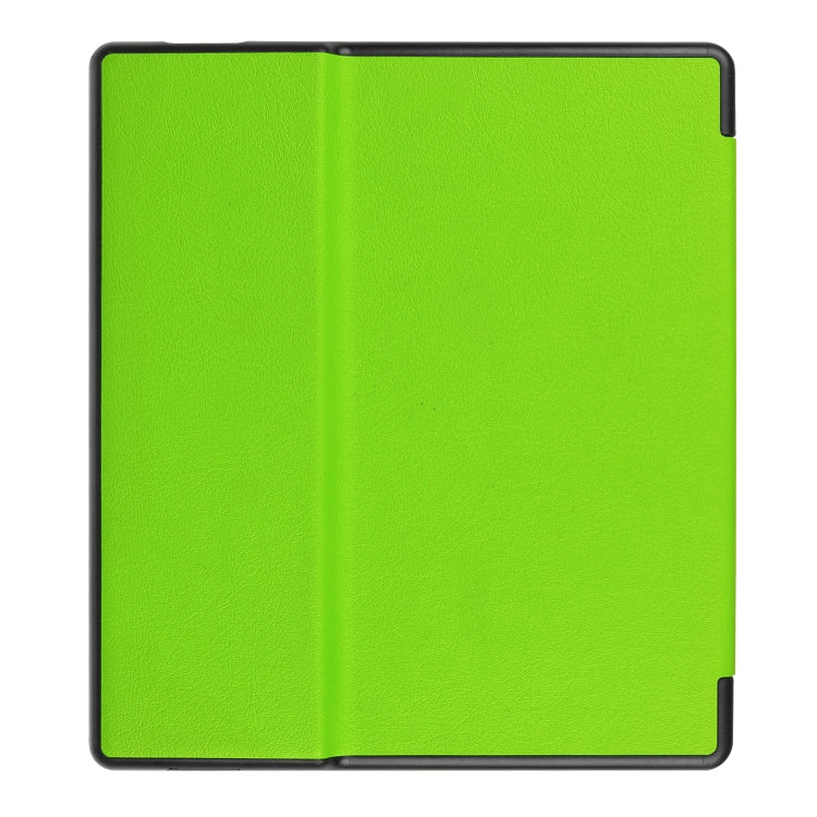 Tri-fold Cowhide Texture Horizontal Flip Leather Case for Amazon Kindle oasis (2019), with Holder & Sleep / Wake-up Function