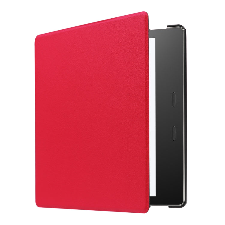 Tri-fold Cowhide Texture Horizontal Flip Leather Case for Amazon Kindle oasis (2019), with Holder & Sleep / Wake-up Function