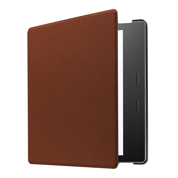 Tri-fold Cowhide Texture Horizontal Flip Leather Case for Amazon Kindle oasis (2019), with Holder & Sleep / Wake-up Function