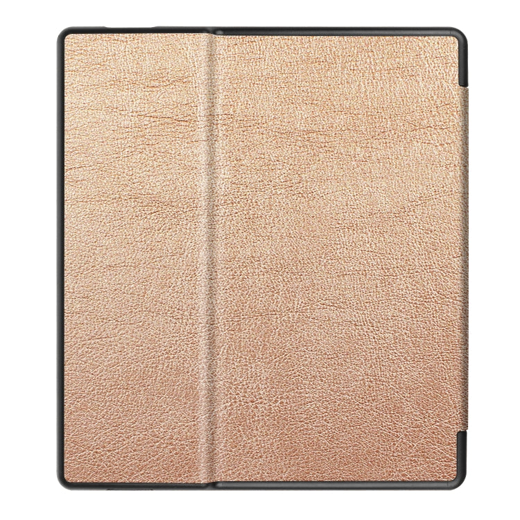 Tri-fold Cowhide Texture Horizontal Flip Leather Case for Amazon Kindle oasis (2019), with Holder & Sleep / Wake-up Function