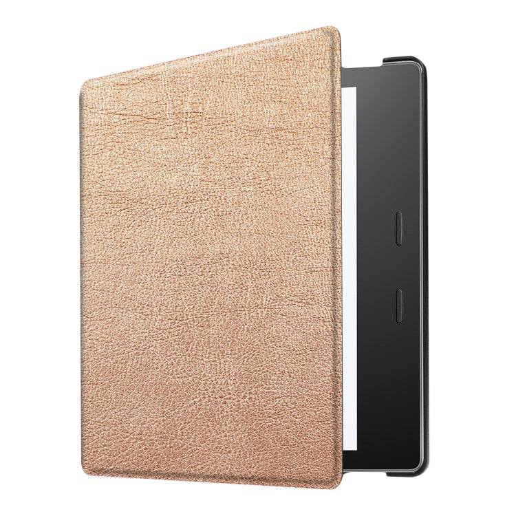 Tri-fold Cowhide Texture Horizontal Flip Leather Case for Amazon Kindle oasis (2019), with Holder & Sleep / Wake-up Function