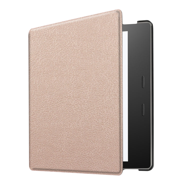 Tri-fold Cowhide Texture Horizontal Flip Leather Case for Amazon Kindle oasis (2019), with Holder & Sleep / Wake-up Function