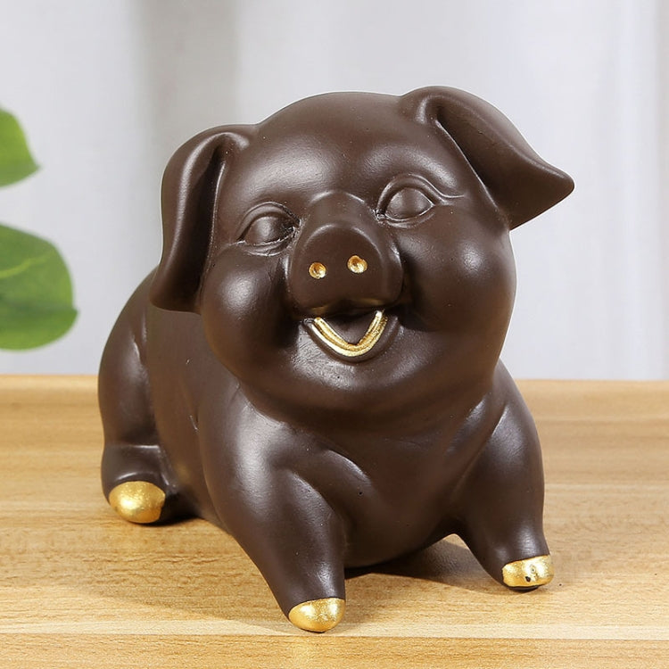 Creative Redware Tea Favors Tea Play Kungfu Teaware Decoration, Fortunate Pig Series