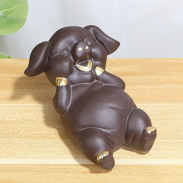 Creative Redware Tea Favors Tea Play Kungfu Teaware Decoration, Fortunate Pig Series