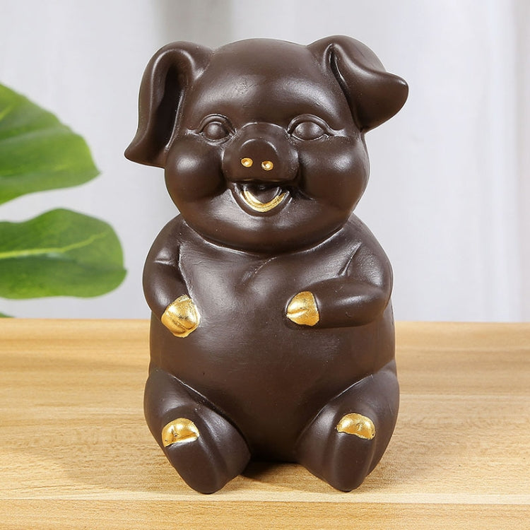Creative Redware Tea Favors Tea Play Kungfu Teaware Decoration, Fortunate Pig Series