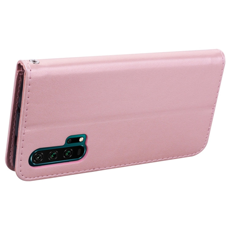 Rose Embossed Horizontal Flip PU Leather Case with Holder & Card Slots & Wallet for Huawei Honor 20 Pro