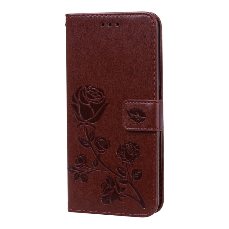 Rose Embossed Horizontal Flip PU Leather Case with Holder & Card Slots & Wallet for Huawei Honor 20 Pro