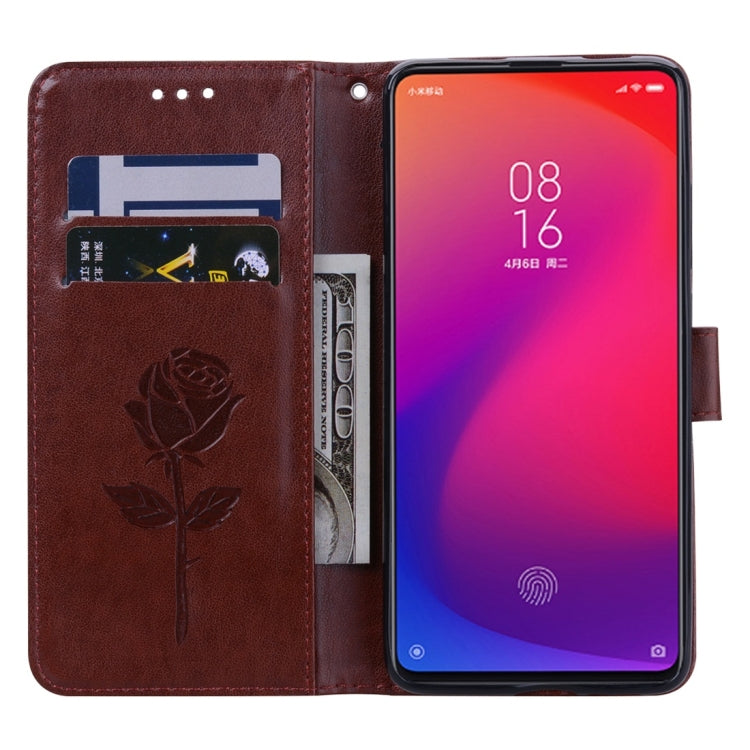 Rose Embossed Horizontal Flip PU Leather Case with Holder & Card Slots & Wallet for Xiaomi Redmi K20 / K20 Pro