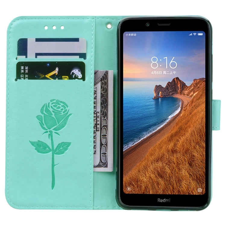 Rose Embossed Horizontal Flip PU Leather Case with Holder & Card Slots & Wallet for Xiaomi Redmi 7A