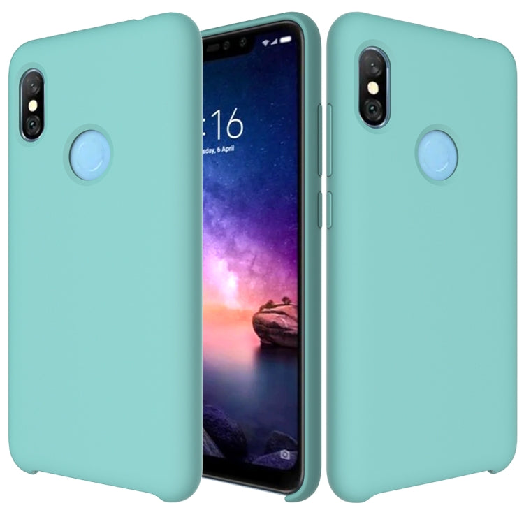 Solid Color Liquid Silicone Dropproof Protective Case for Xiaomi Redmi Note 6 Pro