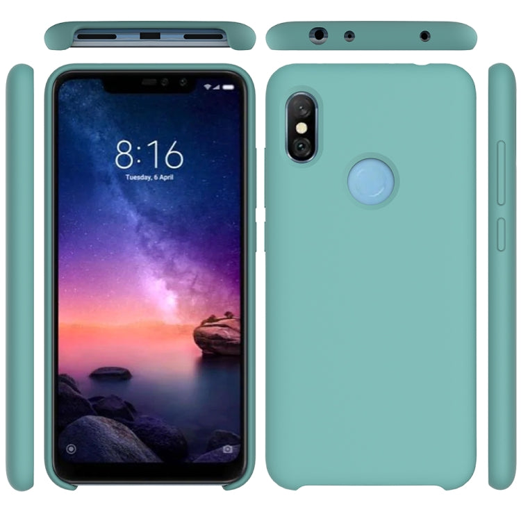 Solid Color Liquid Silicone Dropproof Protective Case for Xiaomi Redmi Note 6 Pro