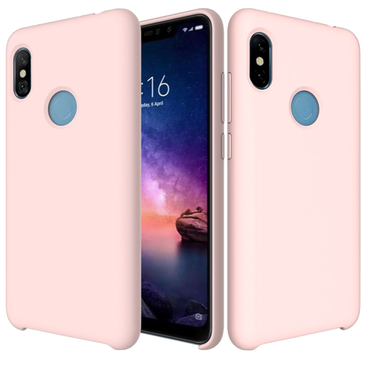 Solid Color Liquid Silicone Dropproof Protective Case for Xiaomi Redmi Note 6 Pro