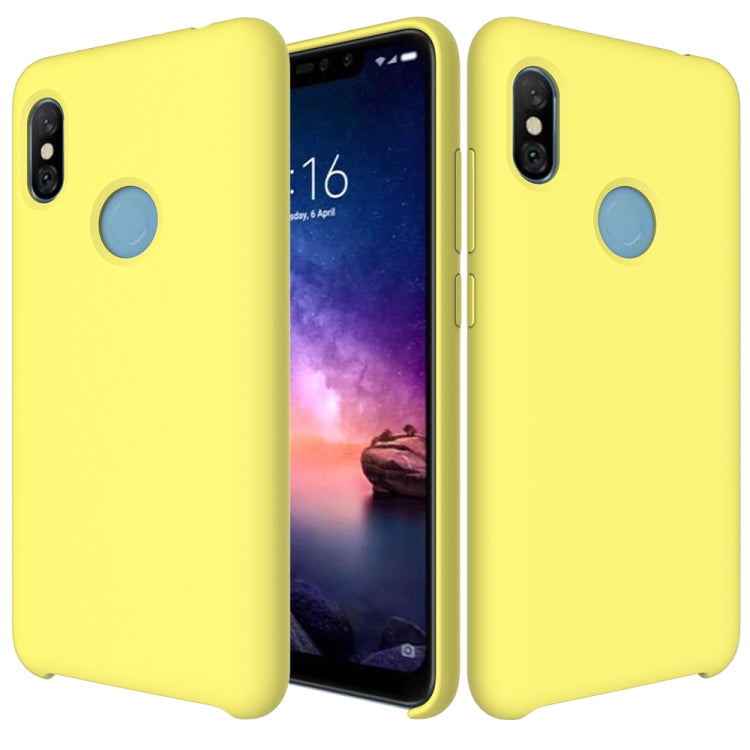 Solid Color Liquid Silicone Dropproof Protective Case for Xiaomi Redmi Note 6 Pro