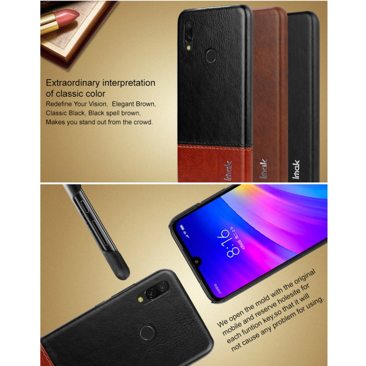 IMAK Ruiyi Series Concise Slim PU + PC Protective Case for Xiaomi Redmi Note 7