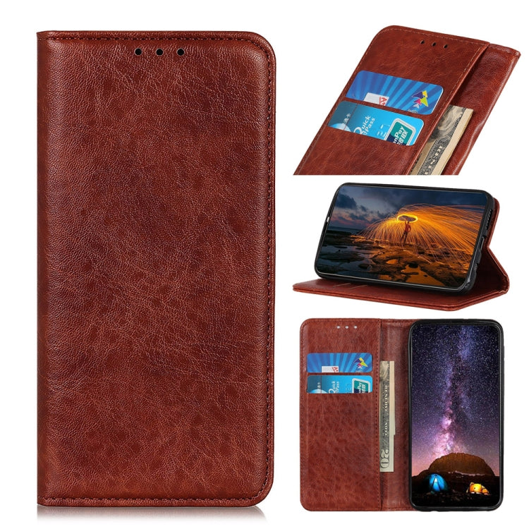 Magnetic Crazy Hores Texture Horizontal Flip Leather Case with Holder & Card Slots & Wallet for HTC D19+