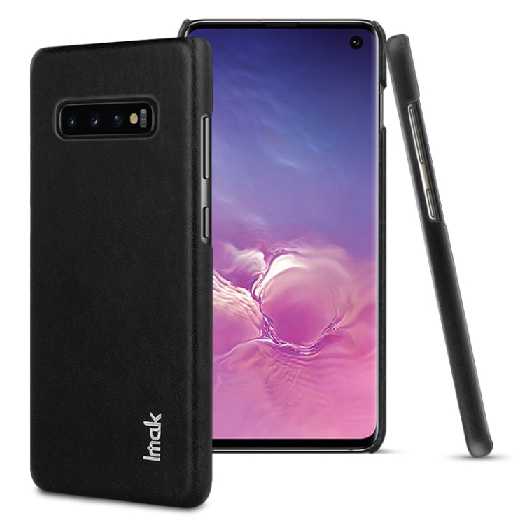 IMAK Ruiyi Series Concise Slim PU + PC Protective Case for Galaxy S10
