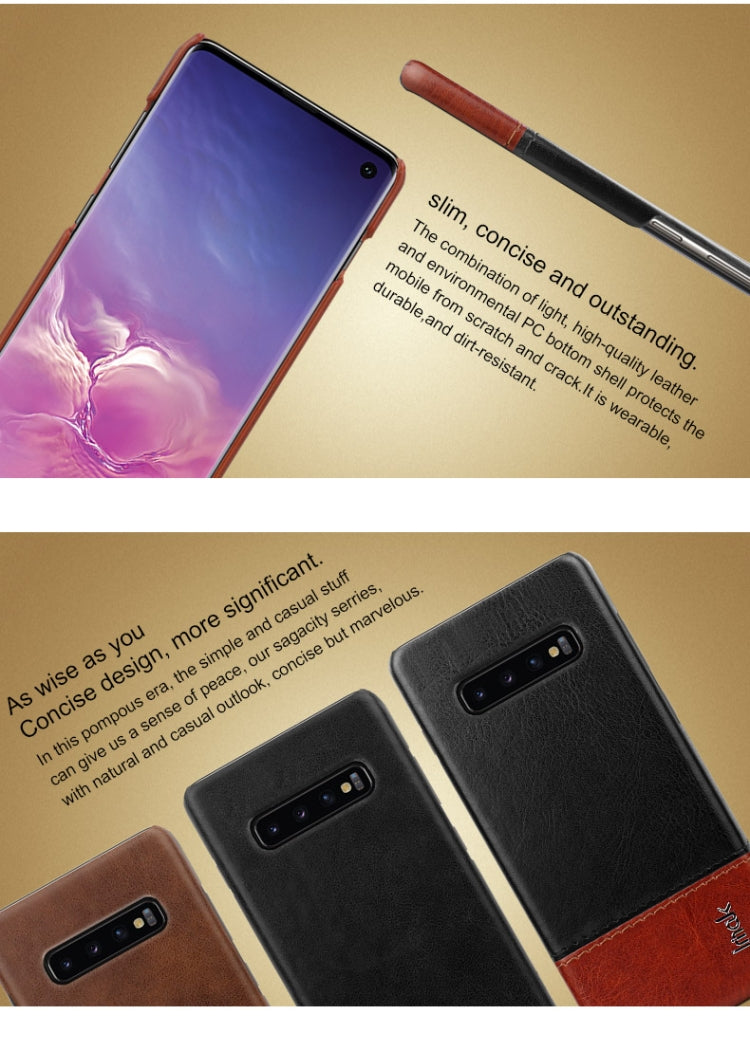 IMAK Ruiyi Series Concise Slim PU + PC Protective Case for Galaxy S10